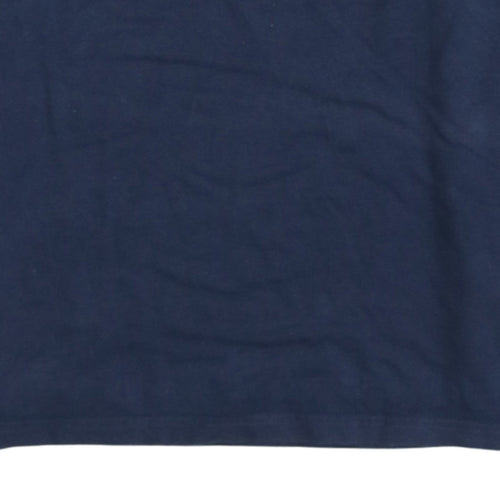 Ellesse Womens Navy Blue Logo Pullover Sweatshirt UK 10 Cotton Long Sleeve