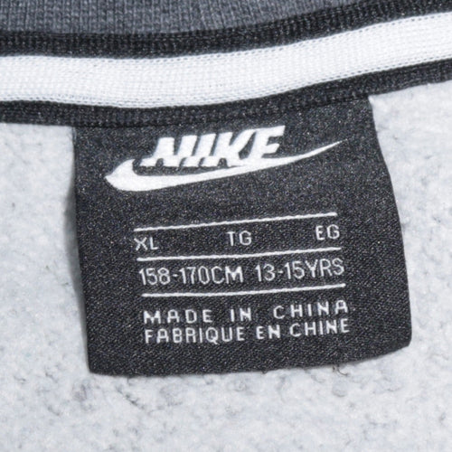 Nike Boys Grey Air Logo Pullover Sweatshirt XL 13-15 Yrs