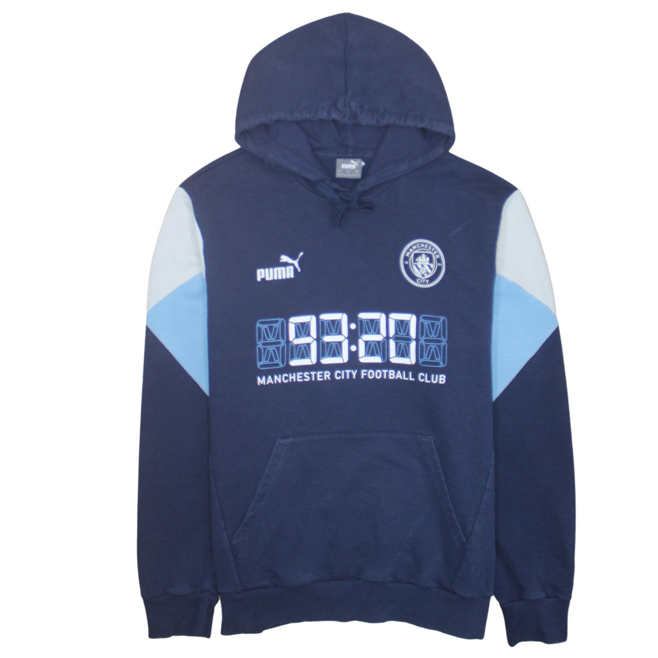 Puma Mens Blue Manchester City Hoodie L Pullover Fleece