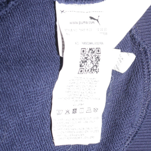 Puma Mens Blue Manchester City Hoodie L Pullover Fleece