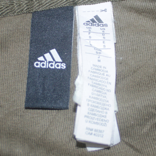 Adidas Men's Green Full Zip Hoodie Size S Regular Fit