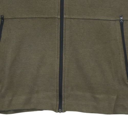 Adidas Men's Green Full Zip Hoodie Size S Regular Fit