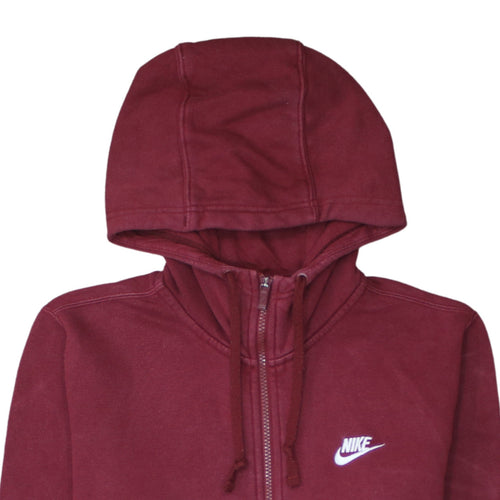 Nike Men's Red Full Zip Hoodie Size S Regular Fit