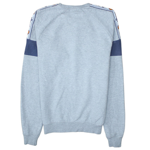 Ellesse Women Grey Logo Pullover Sweatshirt UK 6 Cotton Blend