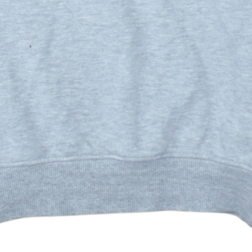 Ellesse Women Grey Logo Pullover Sweatshirt UK 6 Cotton Blend