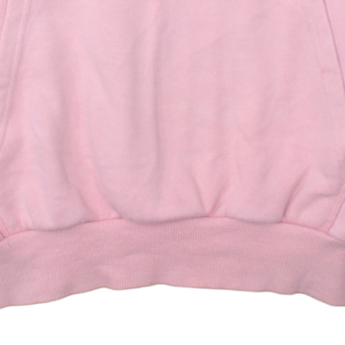 Ellesse Womens Pink Pullover Hoodie UK 10 Graphic Logo Sweatshirt