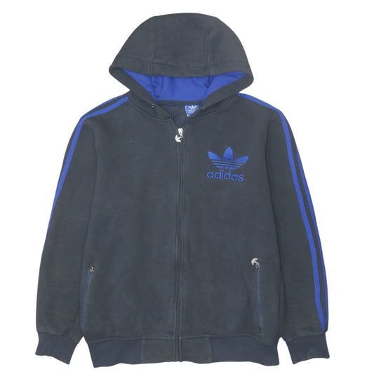 Adidas Men's Blue Full Zip Hoodie Size L Sportswear Jacket