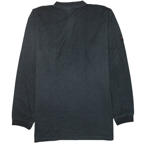 Levi's Men's Black 2XL Henley Cotton Jumper Long Sleeve Casual