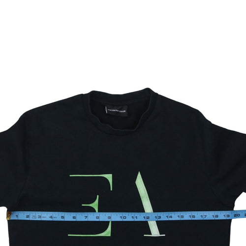 Emporio Armani Men's Black Logo Pullover Sweatshirt Size S