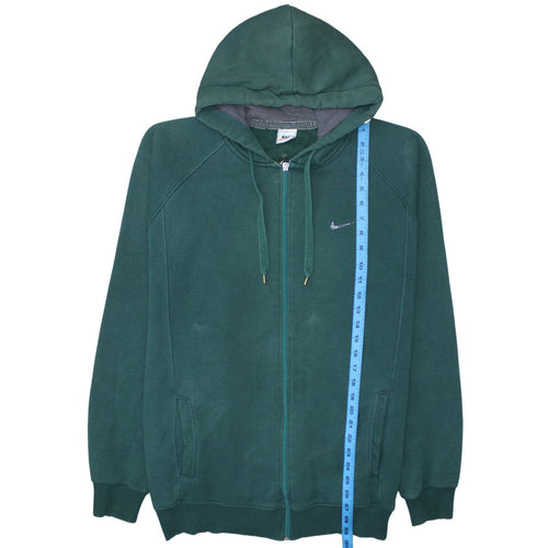 Nike Men's Green 2XL Full Zip Fleece Hoodie Sweatshirt