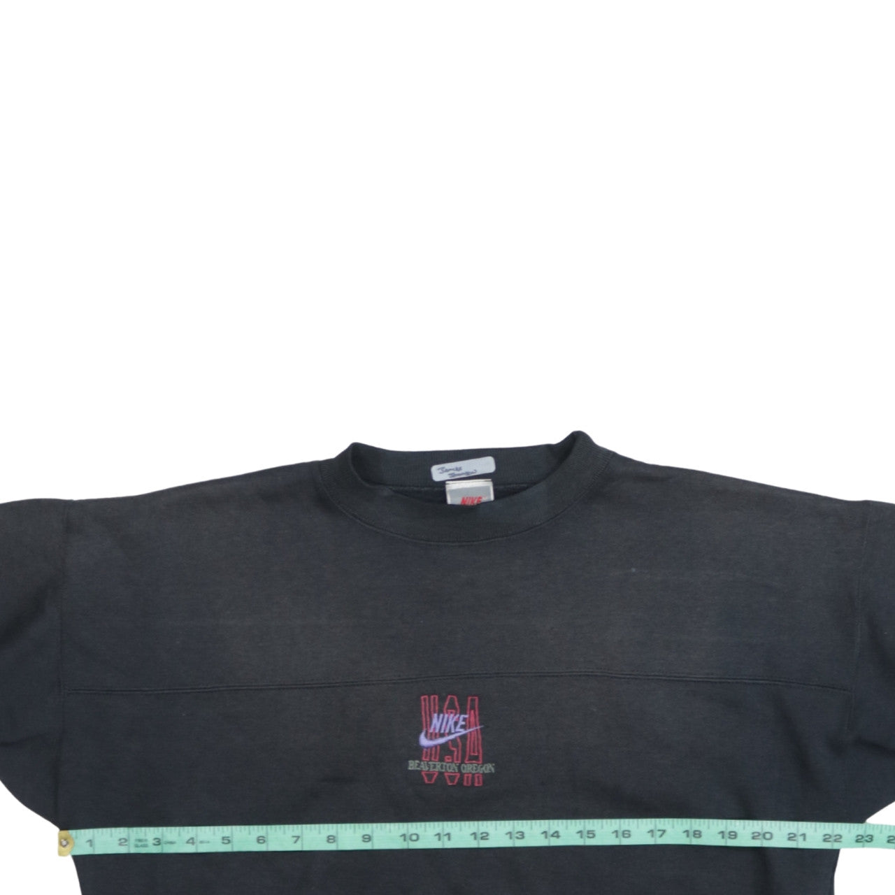 Nike Women's Black Medium Crew Neck Pullover Sweatshirt Embroidered USA Vintage