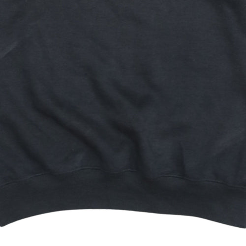 Nike Women's Black Medium Crew Neck Pullover Sweatshirt Embroidered USA Vintage