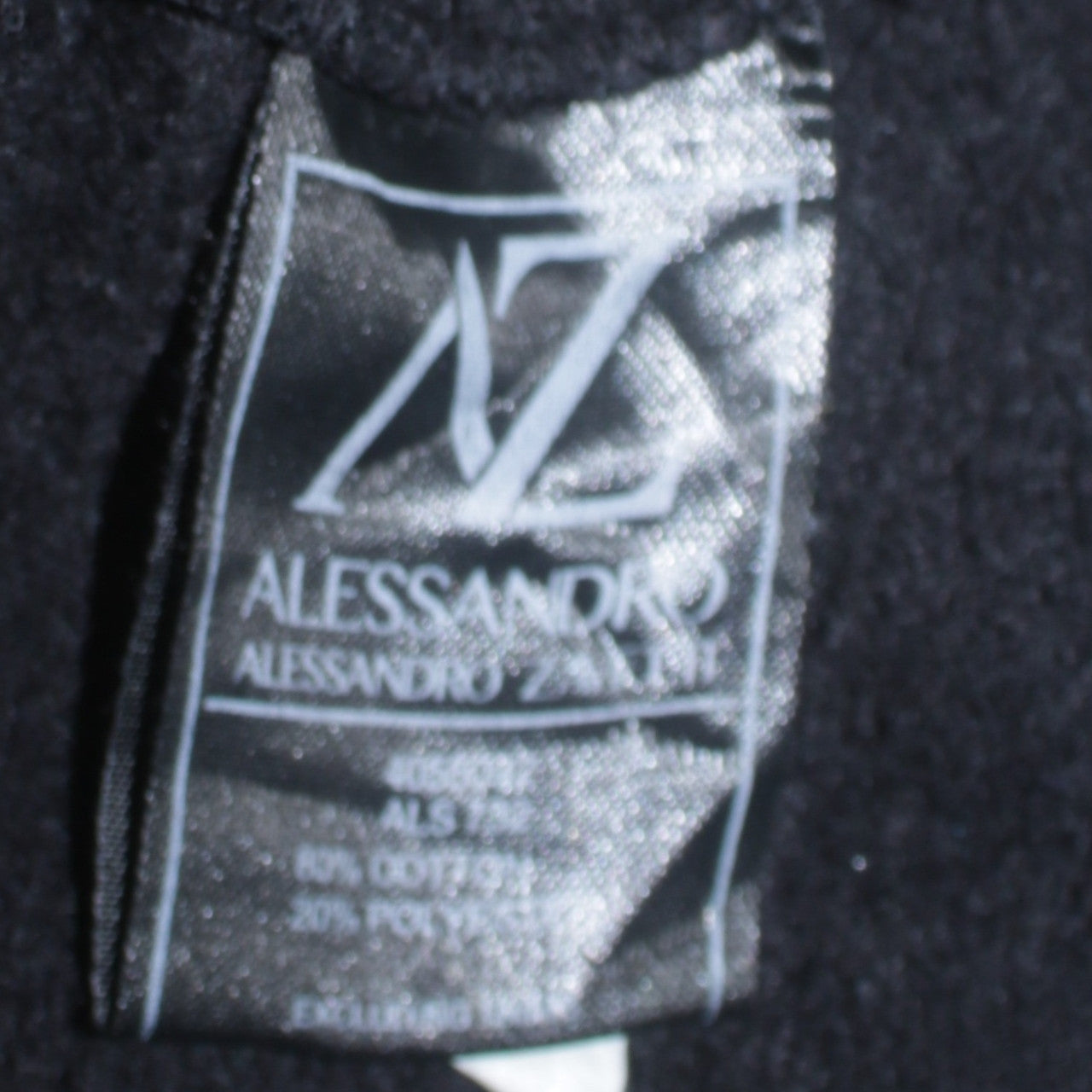 Alessandro Zavetti Men's Black Tiger Embroidered Sweatshirt M