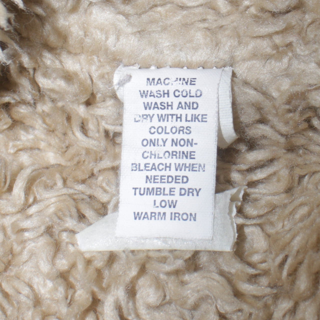 GAP Women Ivory Faux Fur Lined Cotton Corduroy Jacket L