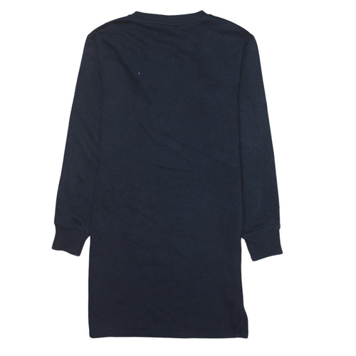 Champion Girls Black Long Sleeve T-Shirt Dress Size 11-12 Years Logo Trim