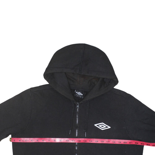 Umbro Men's Black Full Zip Hoodie XL Sports Fleece Jacket
