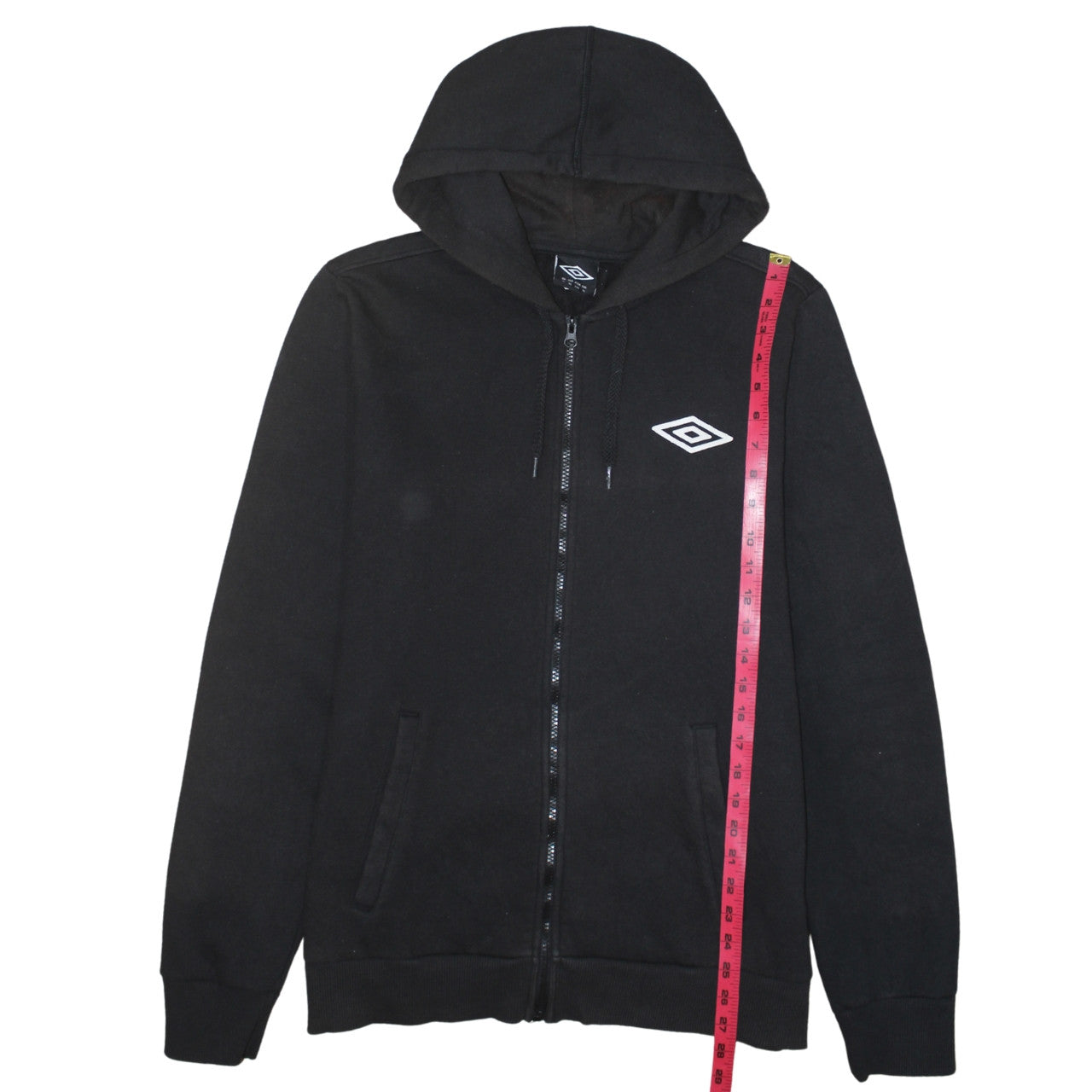Umbro Men's Black Full Zip Hoodie XL Sports Fleece Jacket