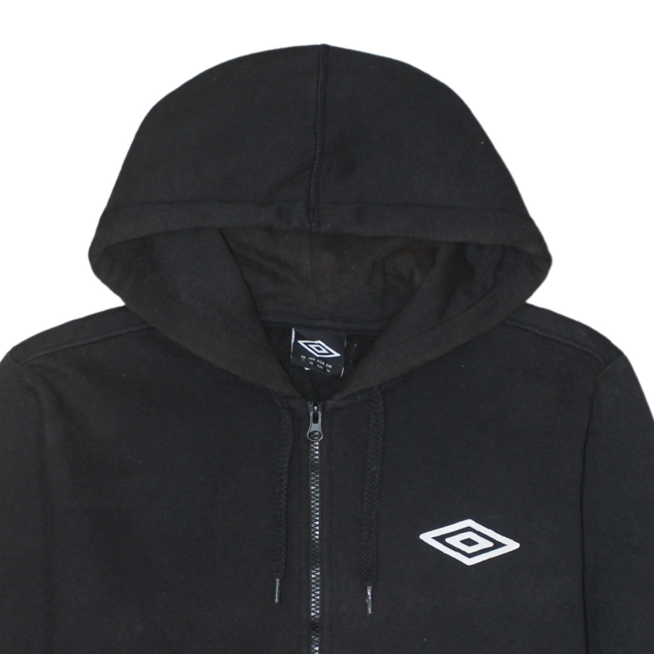 Umbro Men's Black Full Zip Hoodie XL Sports Fleece Jacket