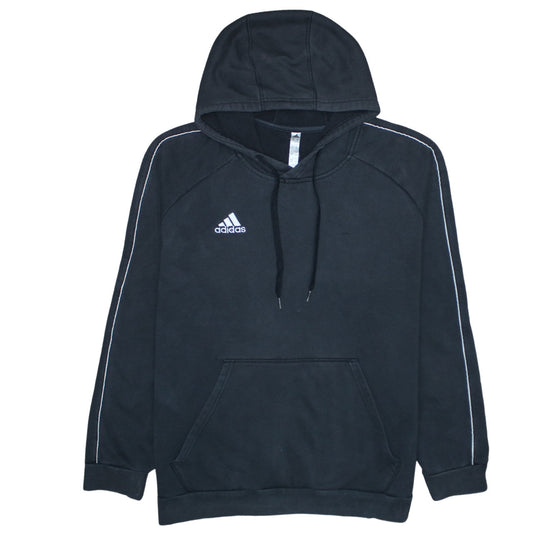 Adidas Men Black XL Pullover Hoodie Fleece Sportswear