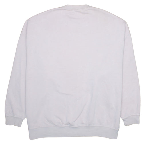 Nike Womens Beige Crew Neck Pullover Sweatshirt M Cotton Blend