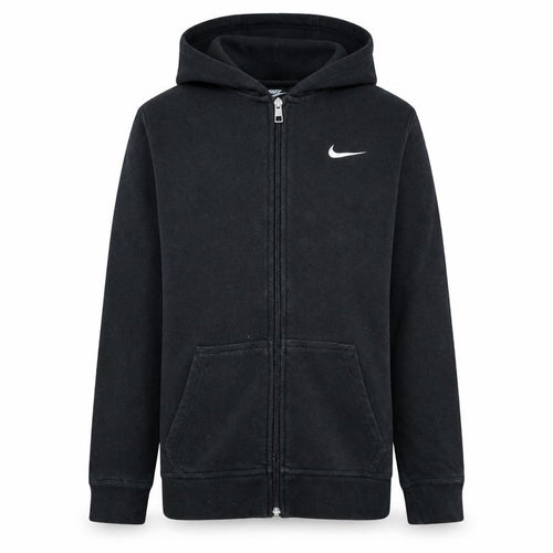 Nike Boys Black Full Zip Hoodie Fleece XL 13-15 Years Hooded Sweatshirt