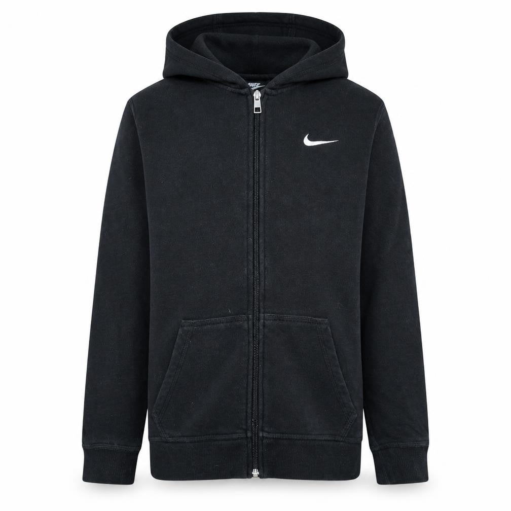 Nike Boys Black Full Zip Hoodie Fleece XL 13-15 Years Hooded Sweatshirt