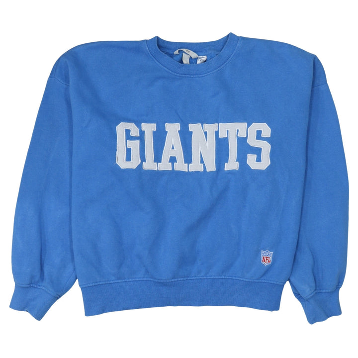 H&M Women Blue Giants Logo Pullover Sweatshirt Size 14