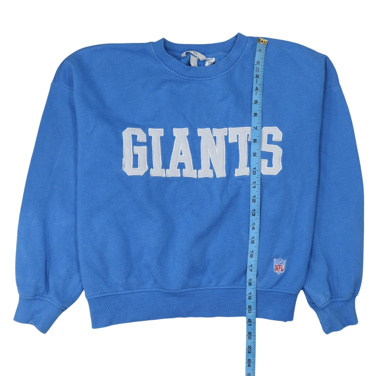 H&M Women Blue Giants Logo Pullover Sweatshirt Size 14