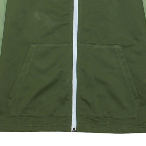 Nike Boys Green Track Jacket Size 13-14 Years Full Zip Activewear