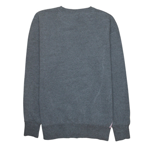 Ellesse Womens Grey Colourblock Logo Sweatshirt UK 12 Pullover