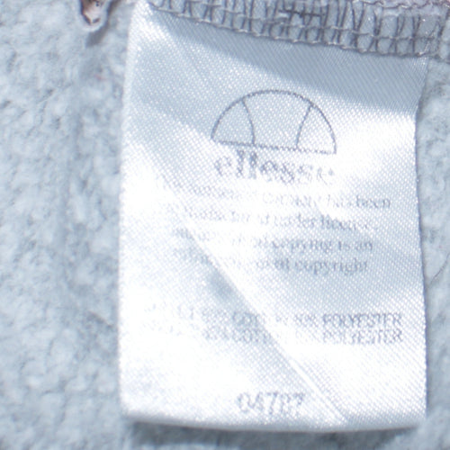 Ellesse Womens Grey Colourblock Logo Sweatshirt UK 12 Pullover