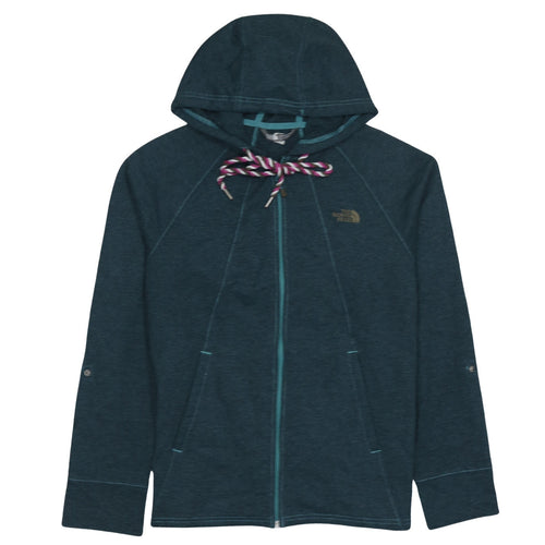 The North Face Women's Blue Full Zip Hoodie Size M - Hooded Activewear