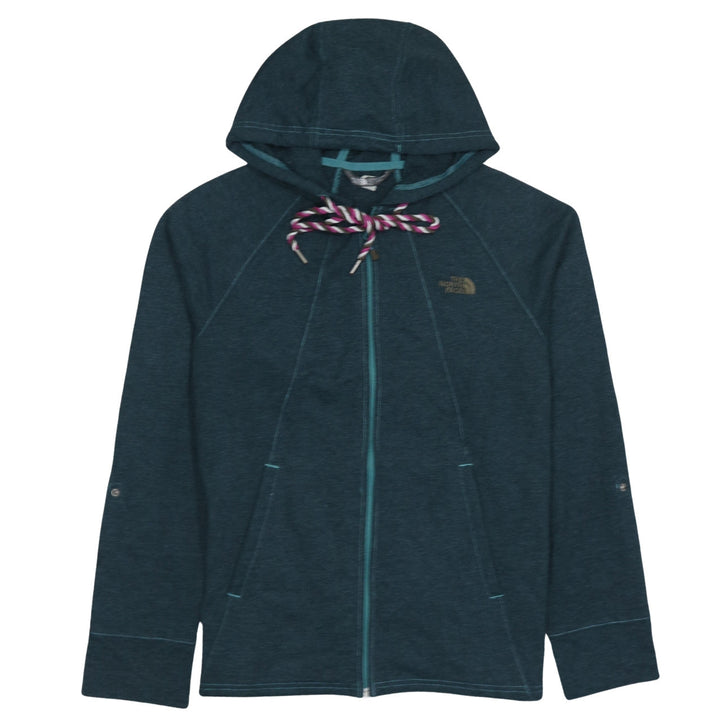 The North Face Women's Blue Full Zip Hoodie Size M - Hooded Activewear