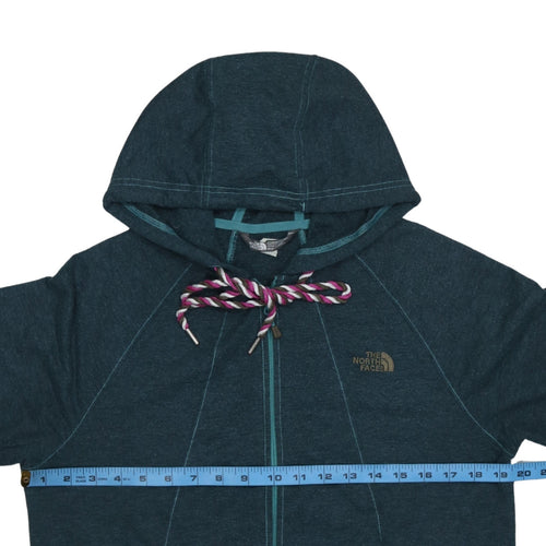 The North Face Women's Blue Full Zip Hoodie Size M - Hooded Activewear