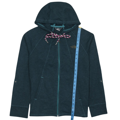 The North Face Women's Blue Full Zip Hoodie Size M - Hooded Activewear