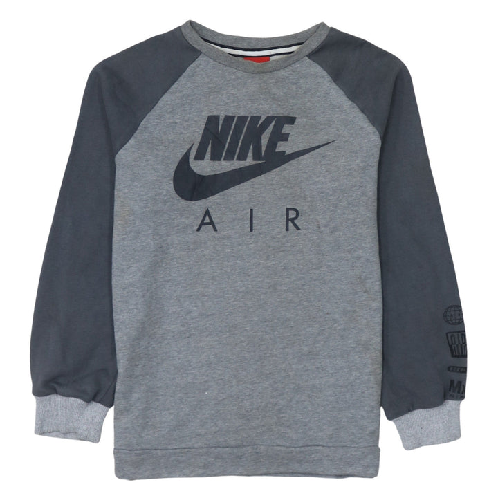 Nike Boys Grey Air Logo Pullover Sweatshirt 13-15 Years