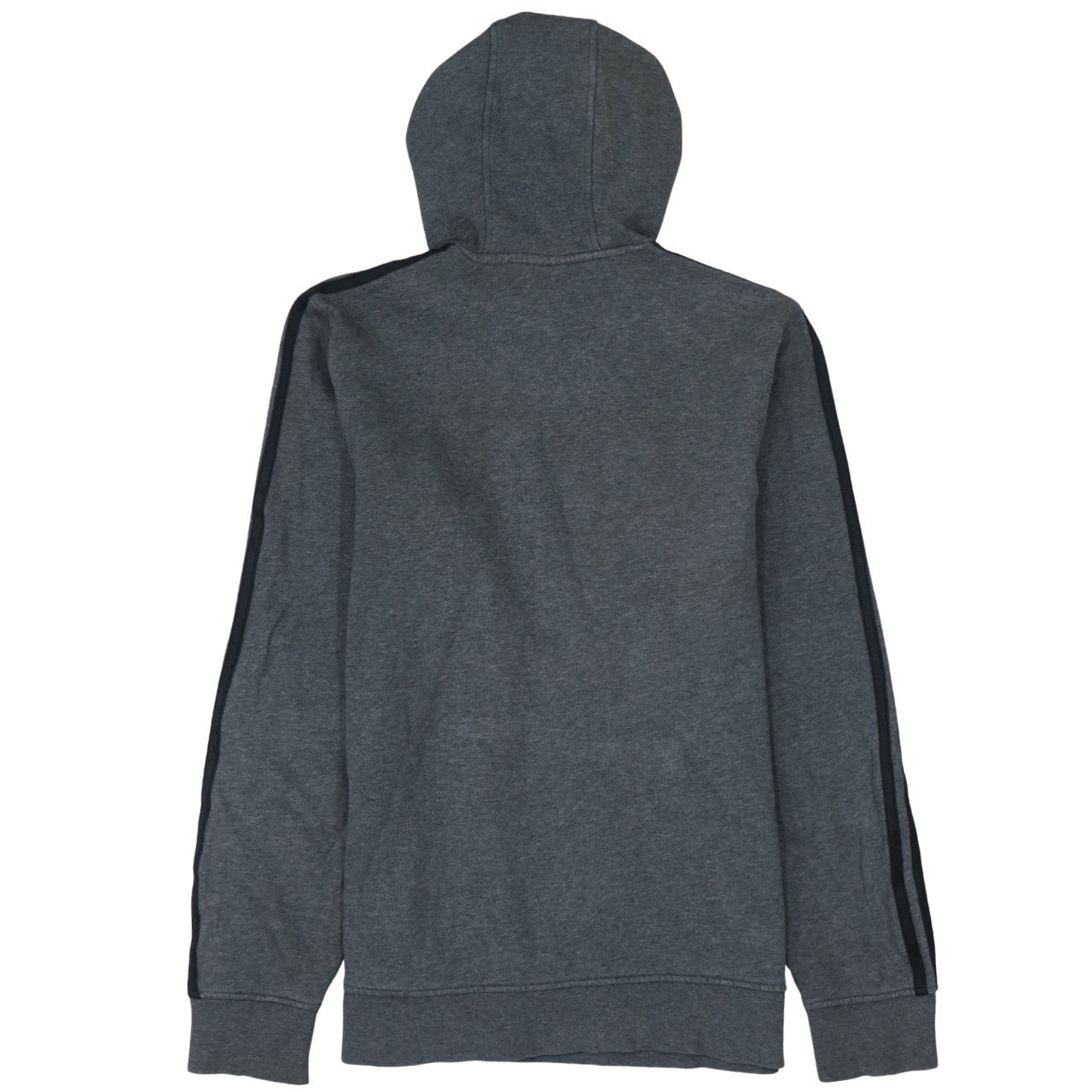 Adidas Men's Grey Pullover Hoodie Small Logo Fleece Sweatshirt