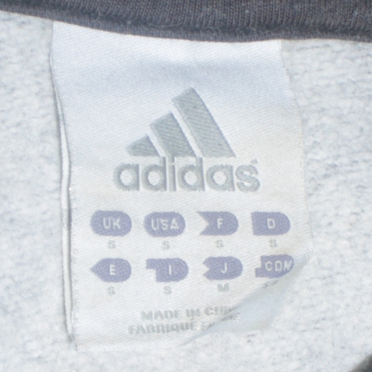 Adidas Men's Grey Pullover Hoodie Small Logo Fleece Sweatshirt