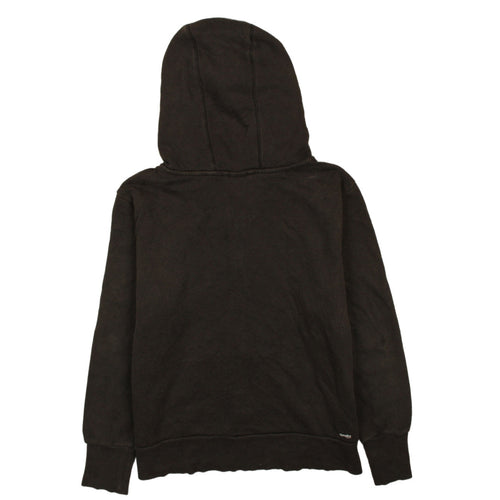 Adidas Women's Black Full Zip Hoodie Large Logo Sweatshirt