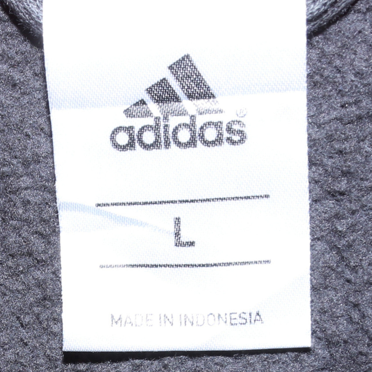 Adidas Women's Black Full Zip Hoodie Large Logo Sweatshirt