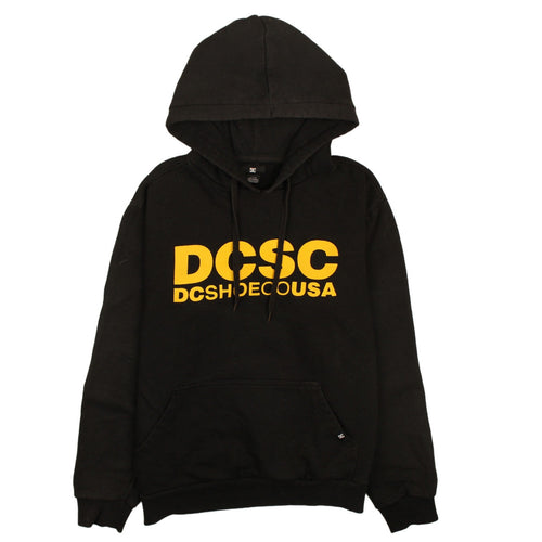 DC Shoes Men's Black Pullover Hoodie S Graphic Logo Skate Style