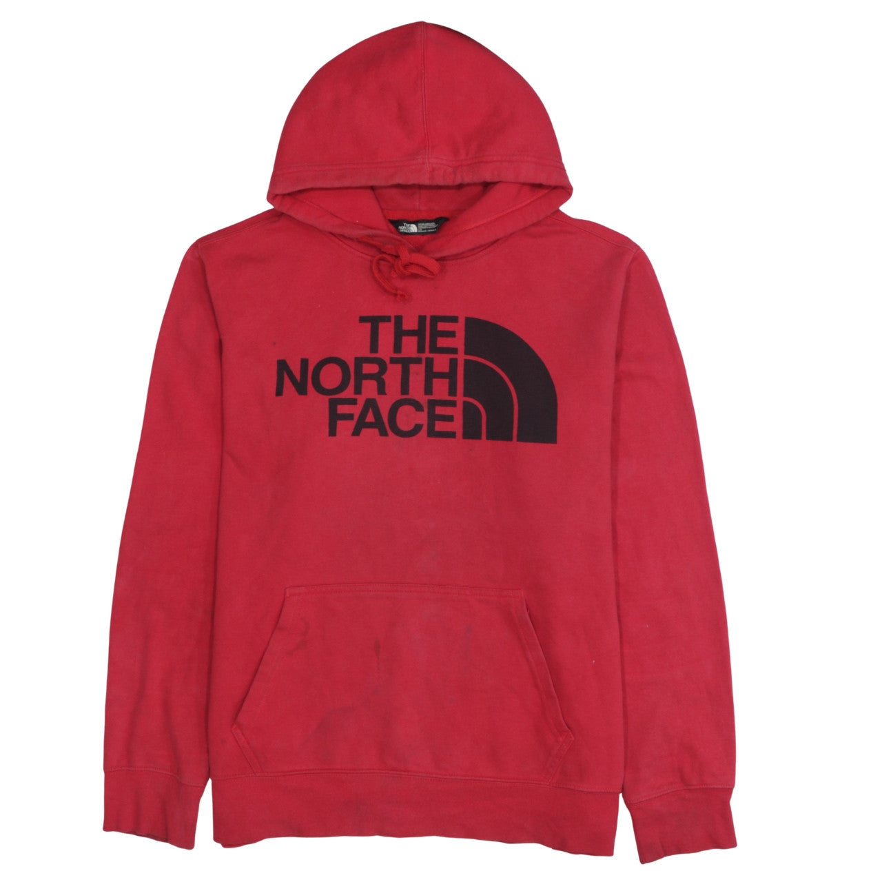 The North Face Mens Red Pullover Hoodie L Regular Fit Graphic Outdoor
