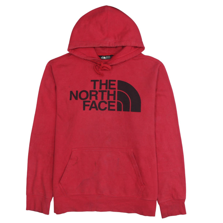The North Face Mens Red Pullover Hoodie L Regular Fit Graphic Outdoor