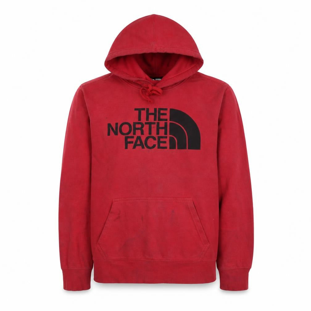 The North Face Mens Red Pullover Hoodie L Regular Fit Graphic Outdoor