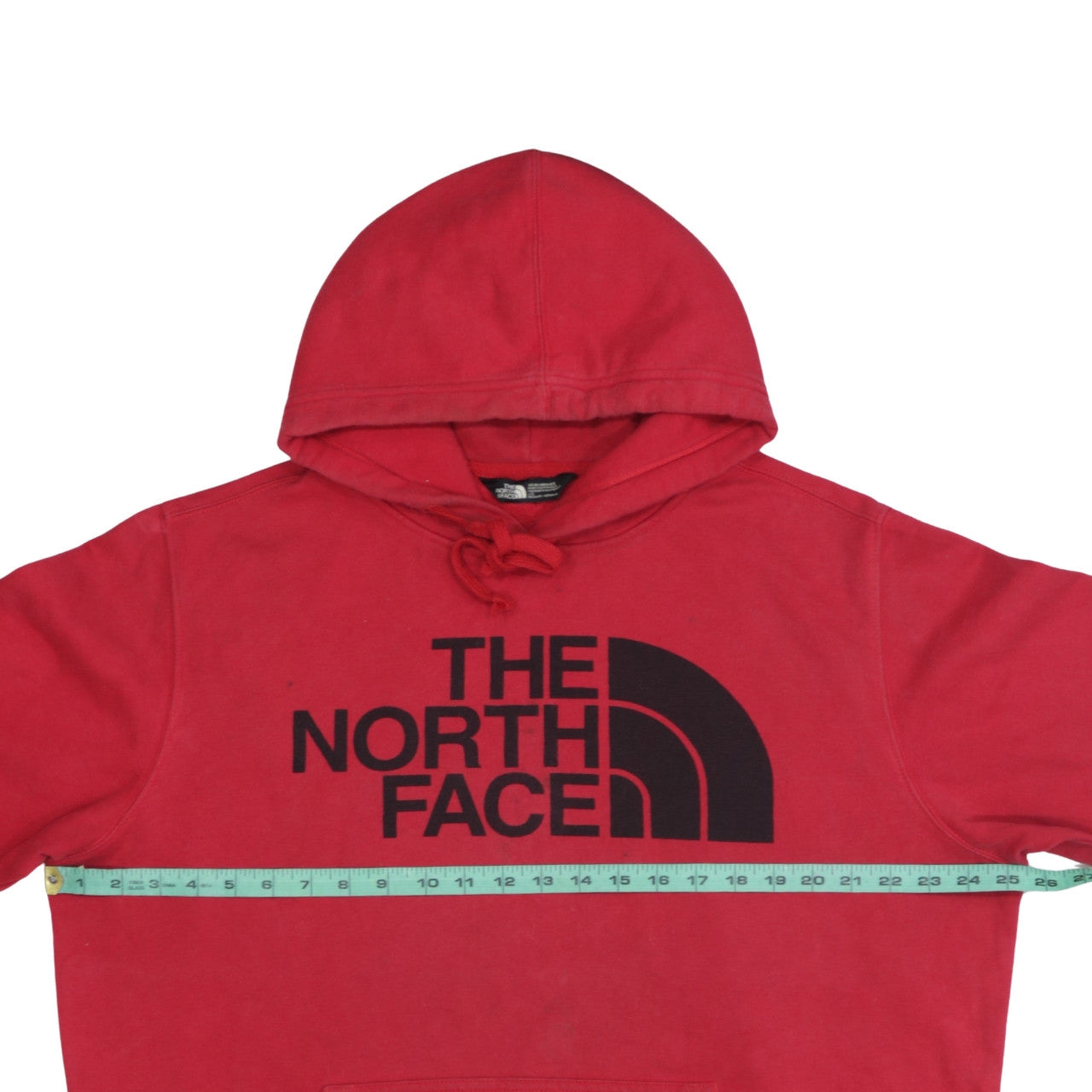 The North Face Mens Red Pullover Hoodie L Regular Fit Graphic Outdoor