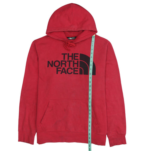 The North Face Mens Red Pullover Hoodie L Regular Fit Graphic Outdoor