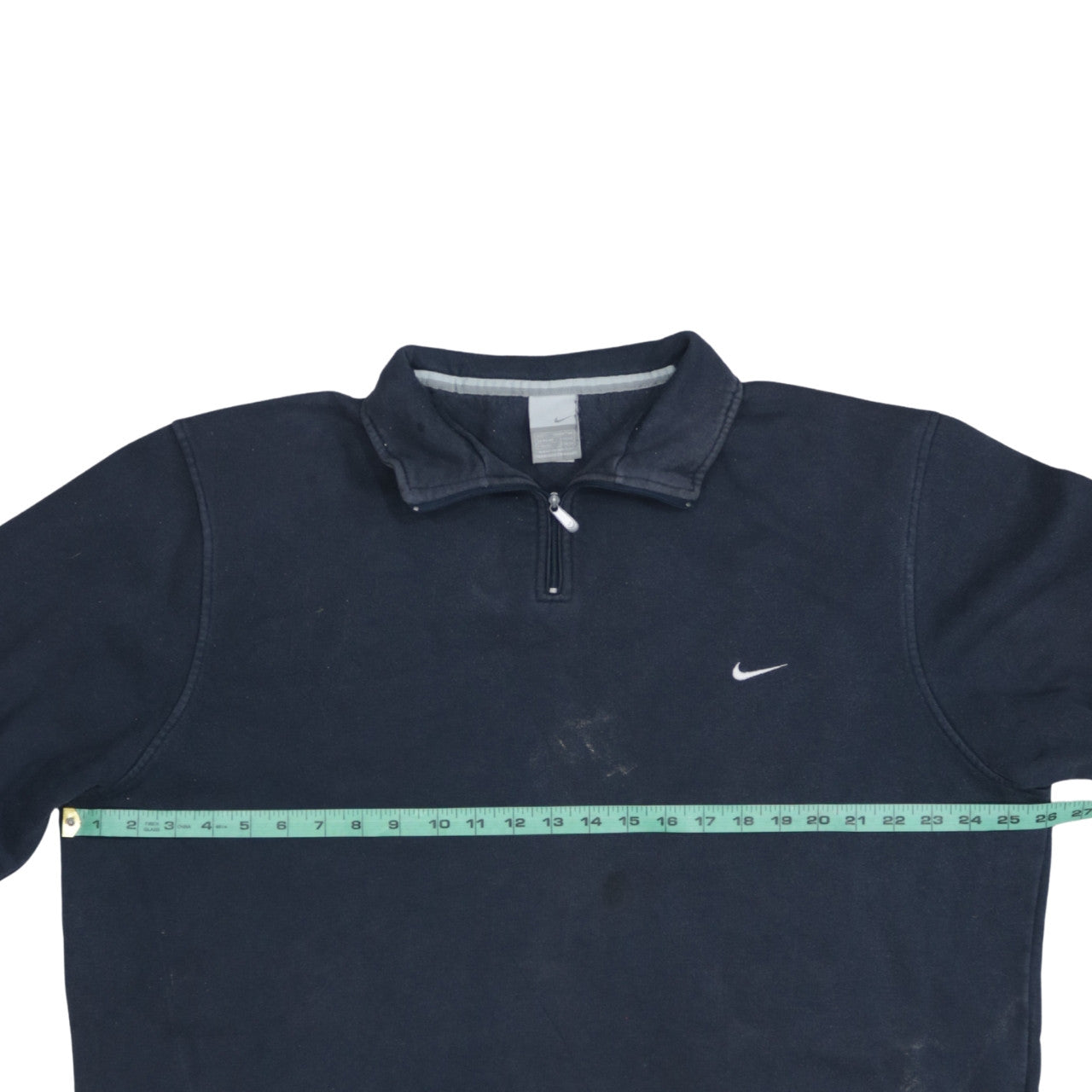 Nike Men's Blue 1/4 Zip Fleece Sweatshirt Size L