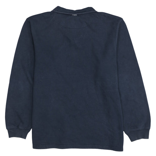 Nike Men's Blue 1/4 Zip Fleece Sweatshirt Size L
