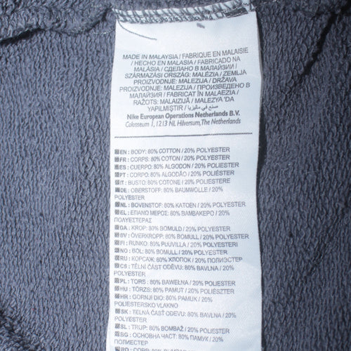 Nike Men's Blue 1/4 Zip Fleece Sweatshirt Size L