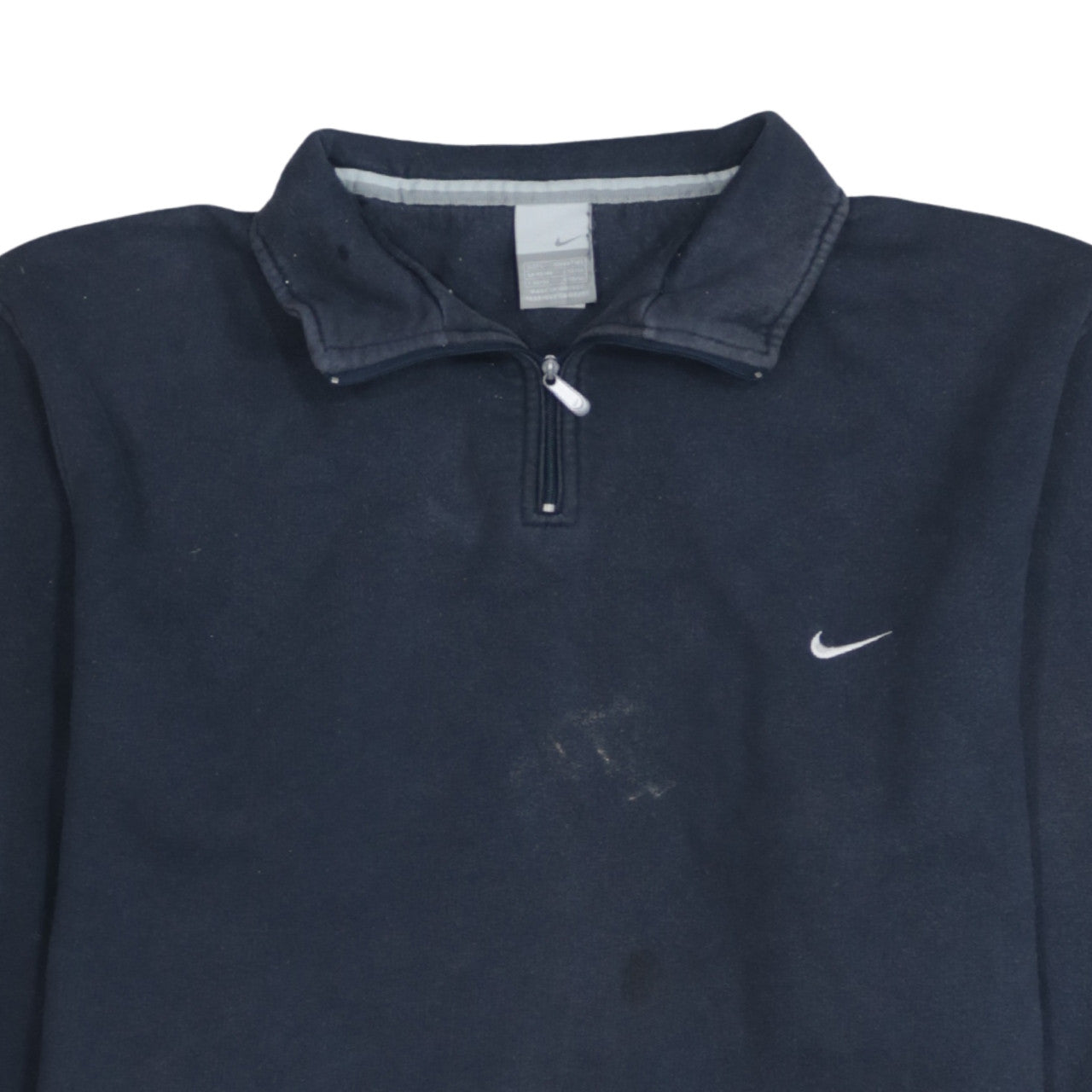 Nike Men's Blue 1/4 Zip Fleece Sweatshirt Size L